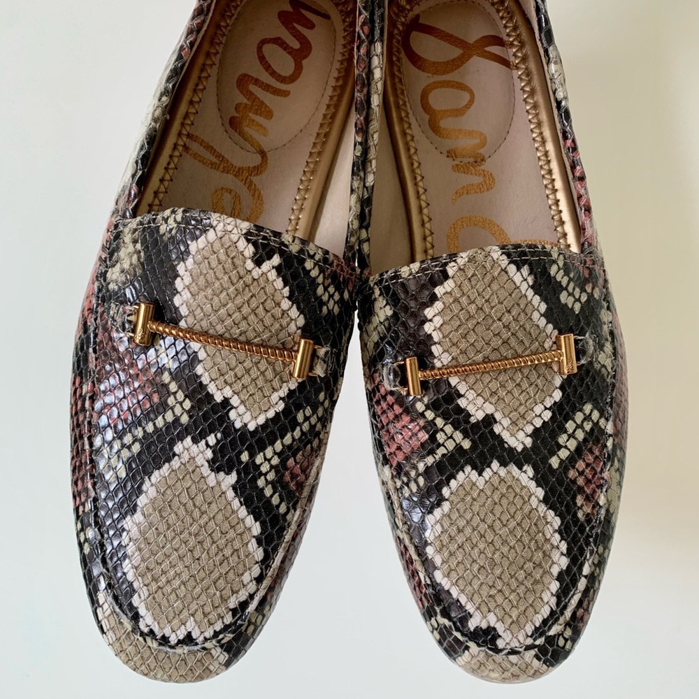 Sam Edelman Lior Snakeskin Loafers